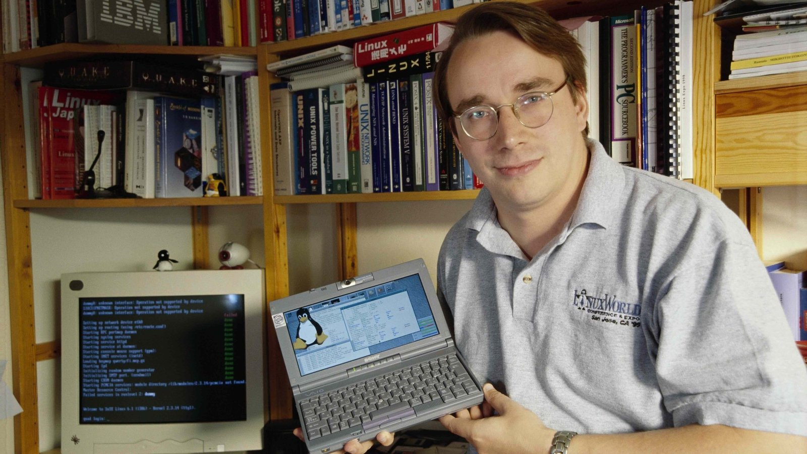 Linux penguin representing operating system and software updates
